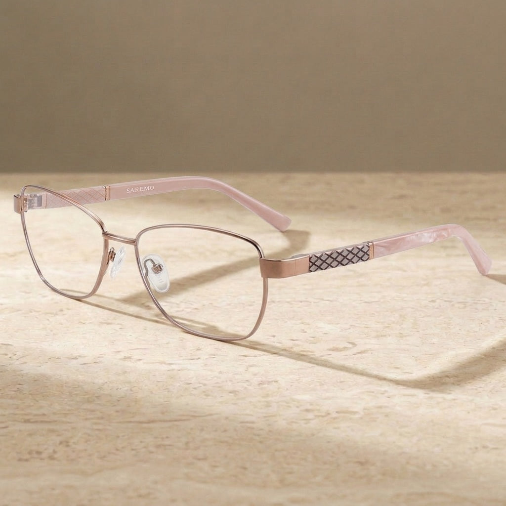 Chashma Women's Full Rim Square Alloy Acetate Eyeglasses 7010 — view 2 | Chashma at FuzWeb