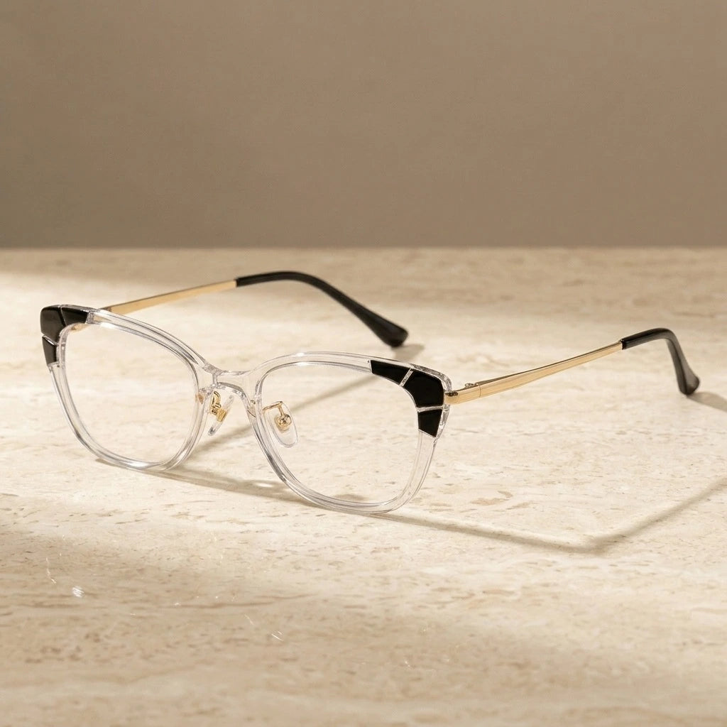 Chashma Women's Full Rim Square Cat Eye Tr 90 Alloy Eyeglasses 75721 — view 1 | Chashma at FuzWeb