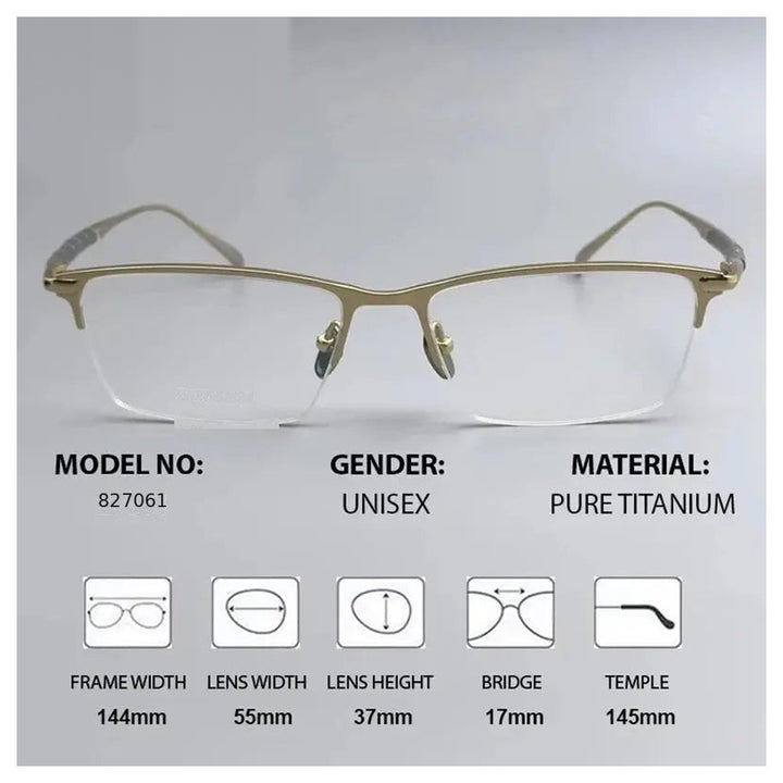 Chashma 827061 Eyeglasses — Frame Dimensions and Sizing Chart