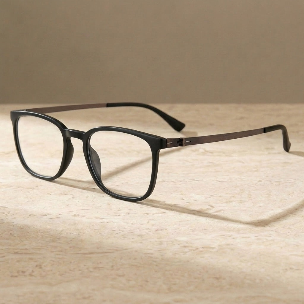 Chashma Unisex Full Rim Square Titanium Tr 90 Eyeglasses 8807 — view 2 | Chashma at FuzWeb