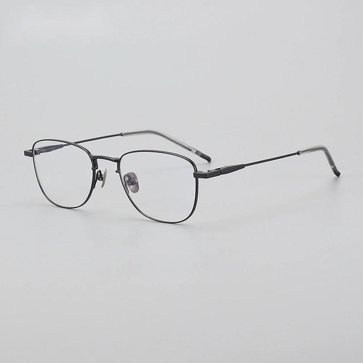 Chashma Unisex Full Rim Polygon Square Titanium Eyeglasses 887465 - Black — view 5 | Chashma at FuzWeb