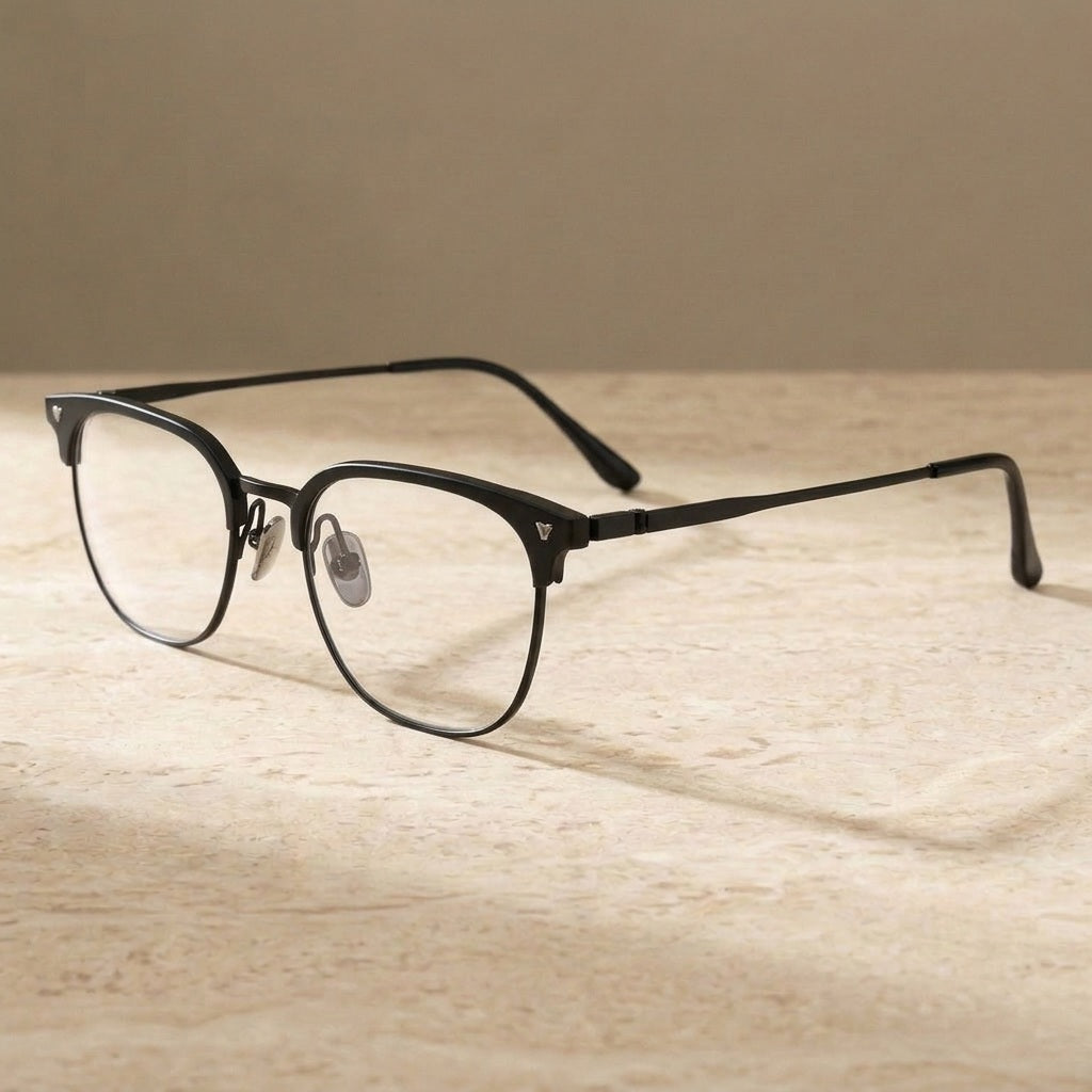 Chashma Unisex Full Rim Square Aluminum Magnesium Titanium Eyeglasses 9207 — view 2 | Chashma at FuzWeb