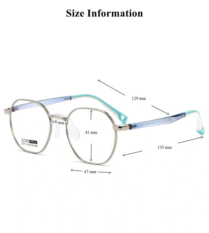 Chashma Ottica 777511 Eyeglasses — Frame Dimensions and Sizing Chart