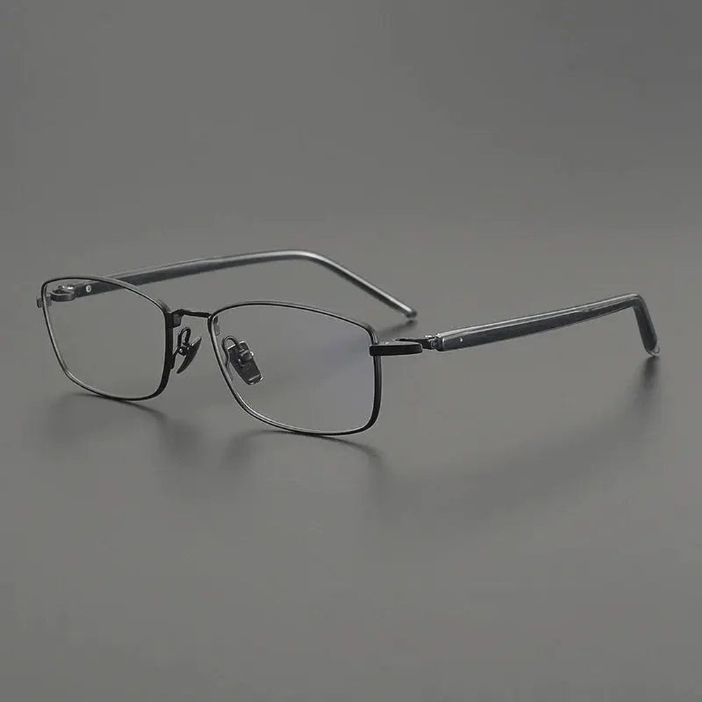 Gatenac Unisex Full Rim Big Polygon Square Titanium Eyeglasses 762648 — view 1 | Gatenac at FuzWeb