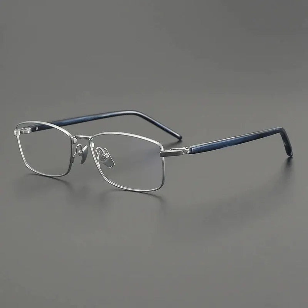Gatenac Unisex Full Rim Big Polygon Square Titanium Eyeglasses 762648 — view 4 | Gatenac at FuzWeb