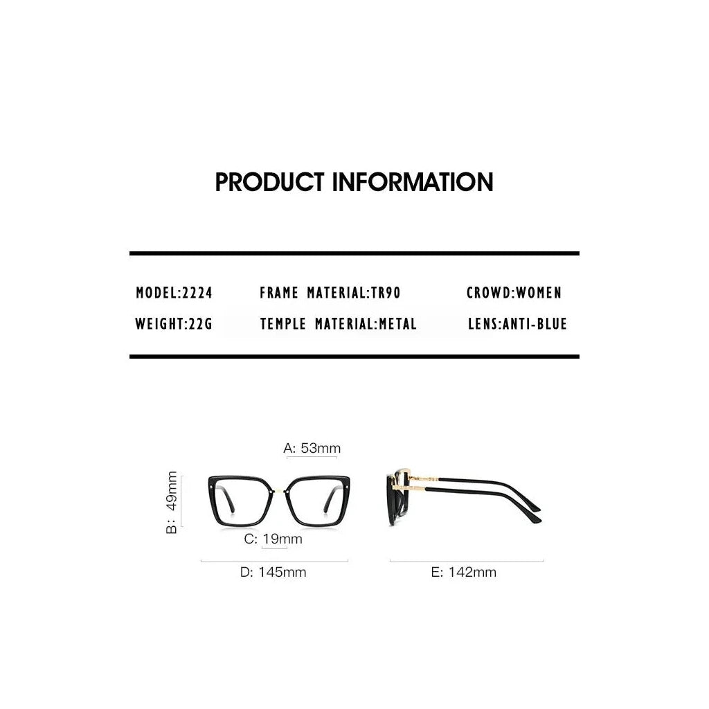 Kansept 2224 Eyeglasses — Frame Dimensions and Sizing Chart