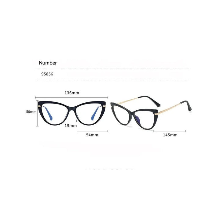 Kansept 95856 Eyeglasses — Frame Dimensions and Sizing Chart