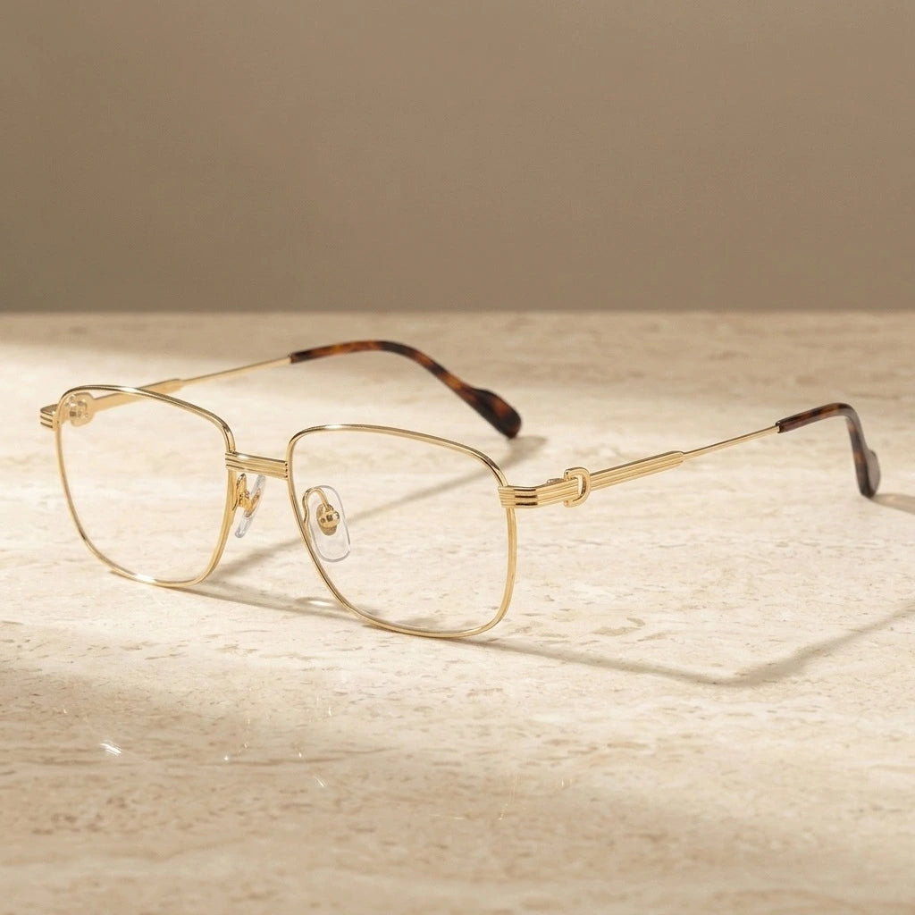 Krasivyy Women's Full Rim Polygon Square Titanium Eyeglasses 302940 — view 1 | Krasivyy at FuzWeb