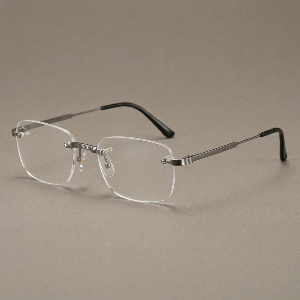 Krasivyy Women's Rimless Square Titanium Eyeglasses 310349 — view 1 | Krasivyy at FuzWeb