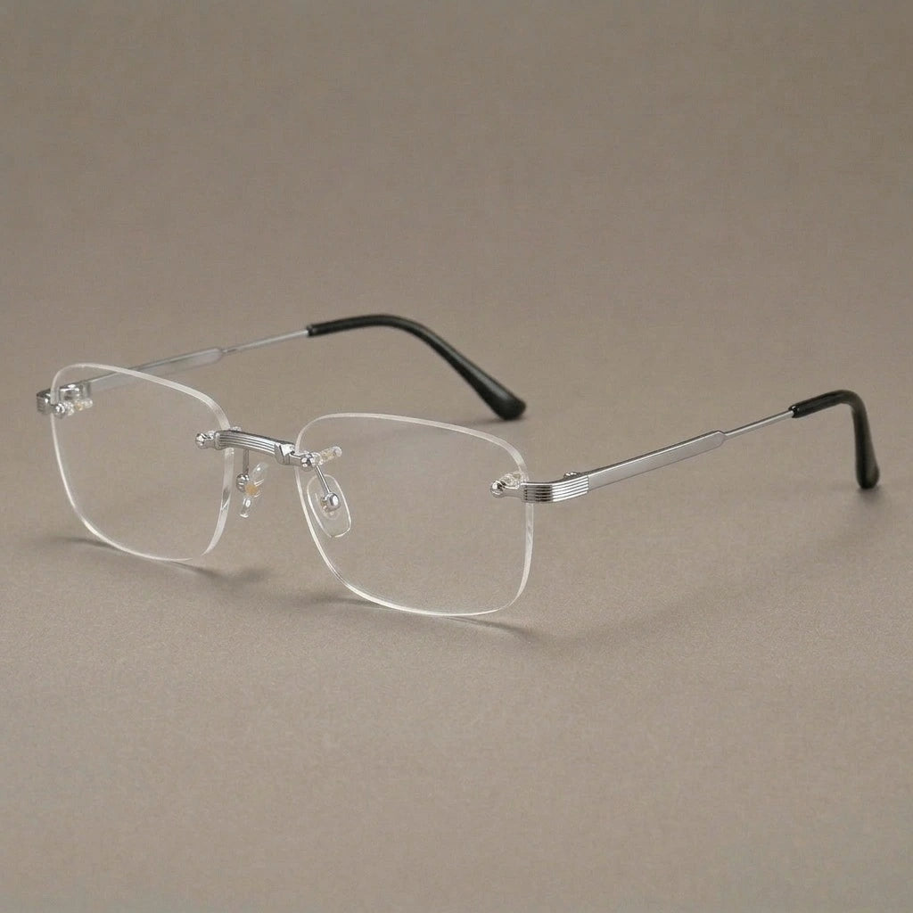 Krasivyy Women's Rimless Square Titanium Eyeglasses 310349 — view 2 | Krasivyy at FuzWeb