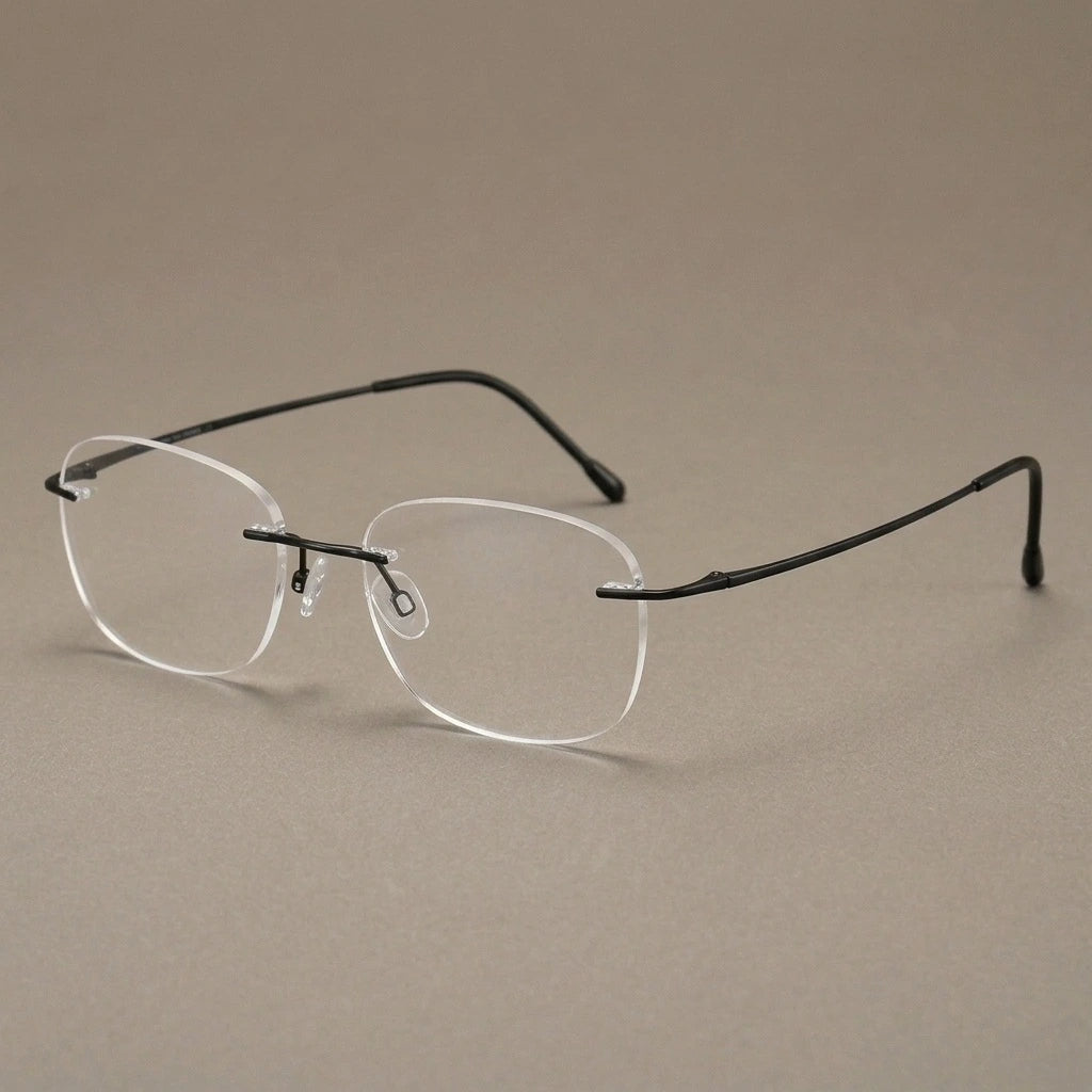 Krasivyy Women's Rimless Oval Screwless Titanium Eyeglasses 315003 — view 1 | Krasivyy at FuzWeb