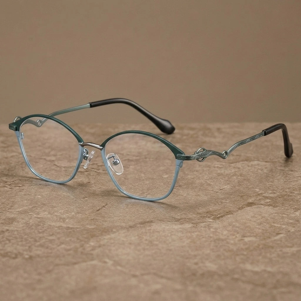 Krasivyy Unisex Full Rim Oval Square Titanium Eyeglasses 316086 — view 1 | Krasivyy at FuzWeb