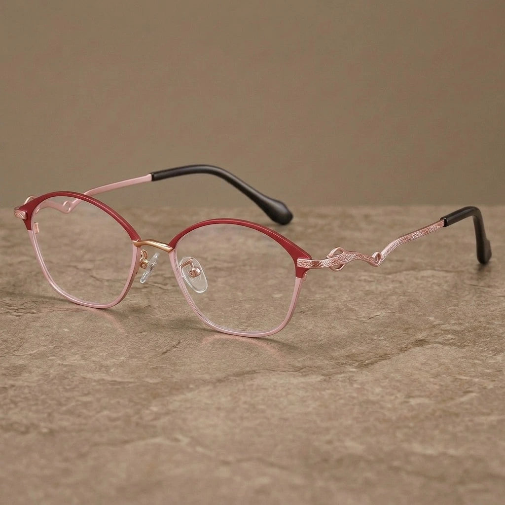Krasivyy Unisex Full Rim Oval Square Titanium Eyeglasses 316086 — view 2 | Krasivyy at FuzWeb
