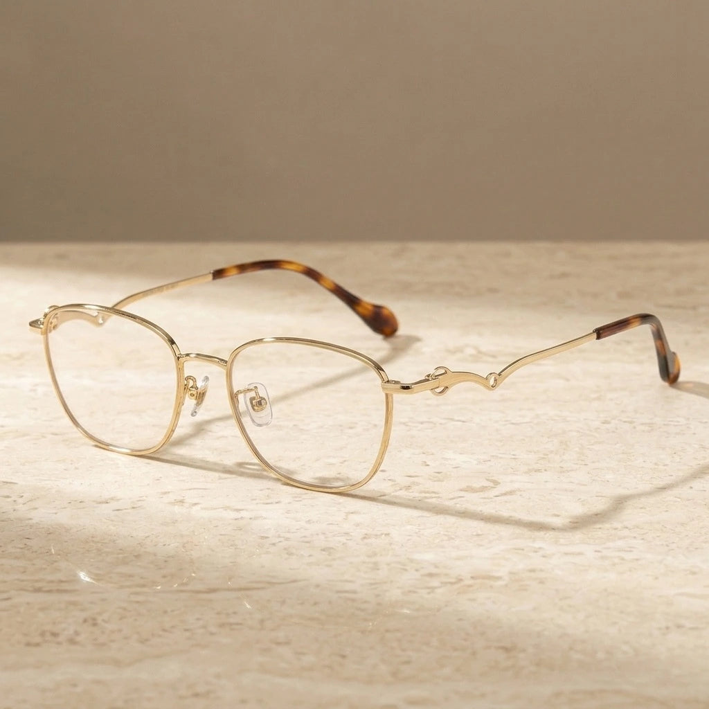 Krasivyy Unisex Full Rim Oval Square Titanium Acetate Eyeglasses 316895 — view 1 | Krasivyy at FuzWeb