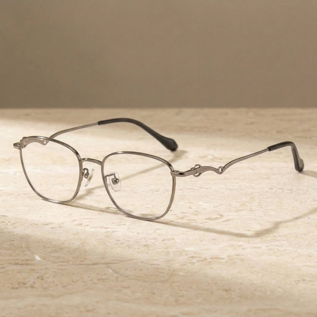 Krasivyy Unisex Full Rim Oval Square Titanium Acetate Eyeglasses 316895 — view 2 | Krasivyy at FuzWeb