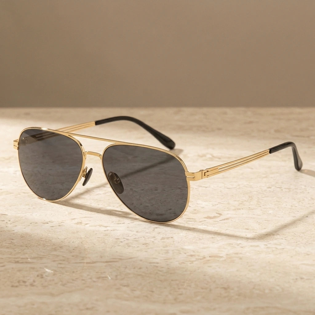 Krasivyy Unisex Full Rim Oval Screwless Nylon Alloy Sunglasses 6880 — view 1 | Krasivyy at FuzWeb