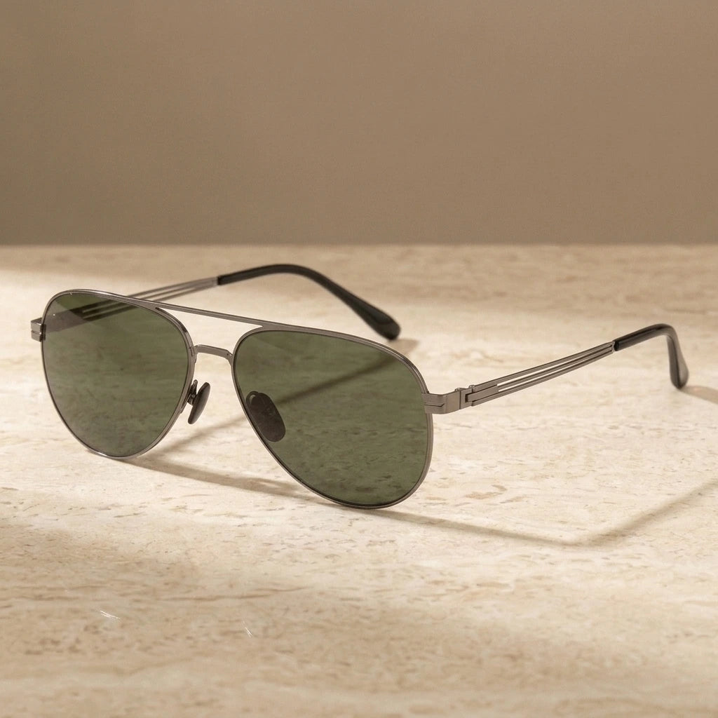 Krasivyy Unisex Full Rim Oval Screwless Nylon Alloy Sunglasses 6880 — view 2 | Krasivyy at FuzWeb