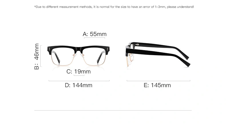 Vicky 42203 Eyeglasses — Frame Dimensions and Sizing Chart