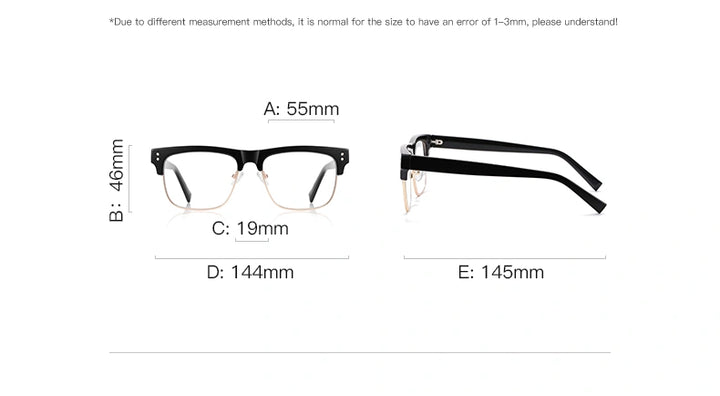 Vicky 42203 Eyeglasses — Frame Dimensions and Sizing Chart