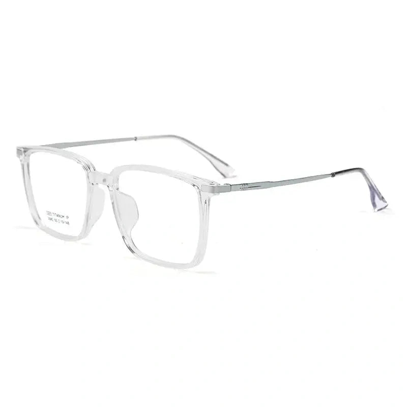 Vicky Men's Full Rim Square TR90 and Titanium Reading Glasses 5042 — view 2 | Vicky at FuzWeb