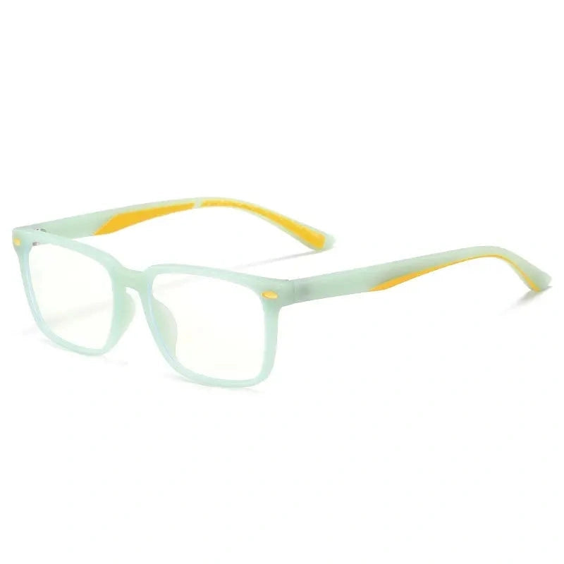 Vicky Youth Unisex Full Rim Square TR90 and Titanium Eyeglasses 5101 — view 1 | Vicky at FuzWeb