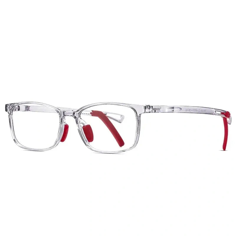 Vicky Youth Unisex Full Rim Square TR90 and Titanium Eyeglasses 5109 — view 2 | Vicky at FuzWeb