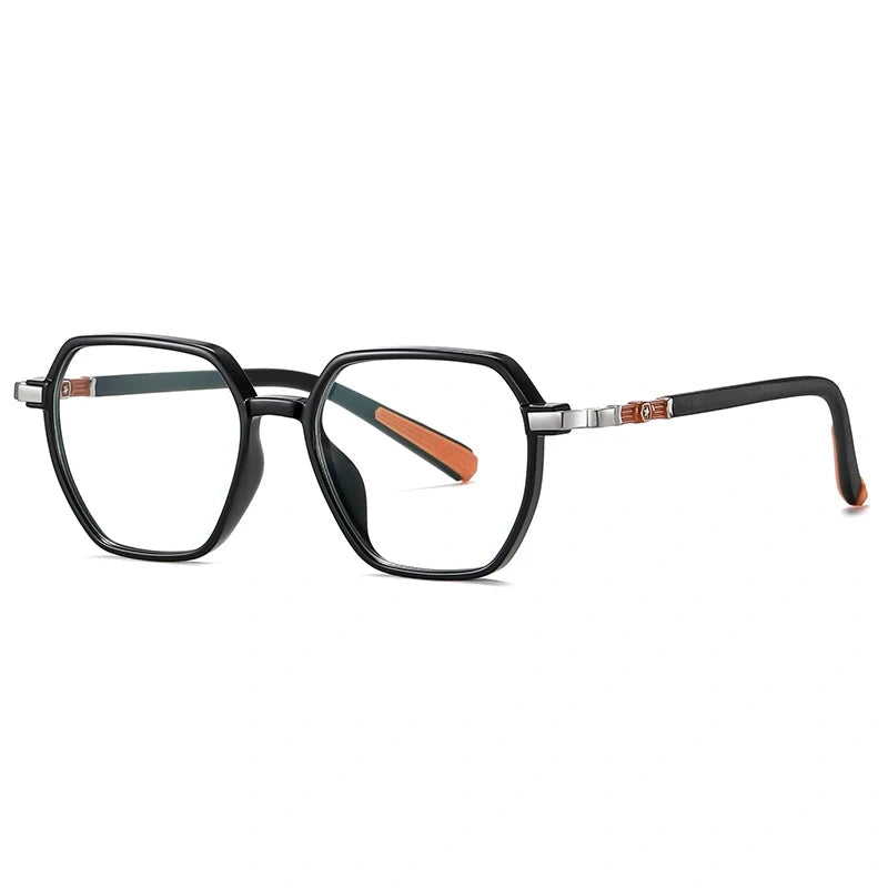 Vicky Youth Unisex Full Rim Polygonal TR90 and Titanium Eyeglasses 5127 — view 1 | Vicky at FuzWeb