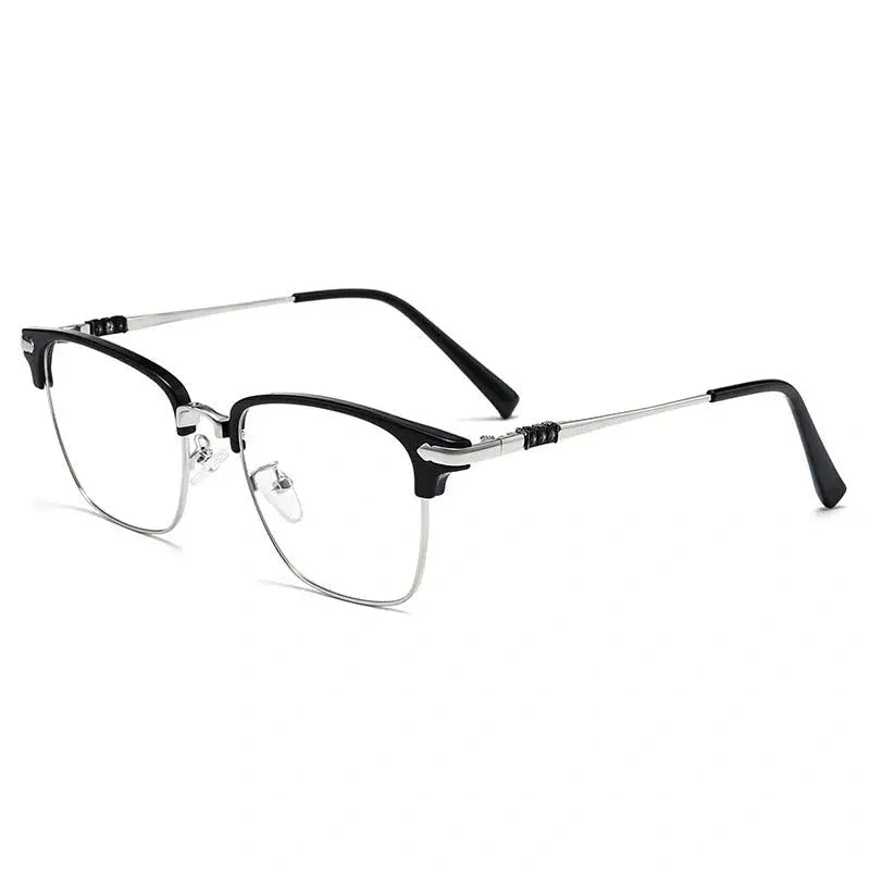 Vicky Unisex Full Rim Square Alloy Reading Glasses K002 — view 2 | Vicky at FuzWeb