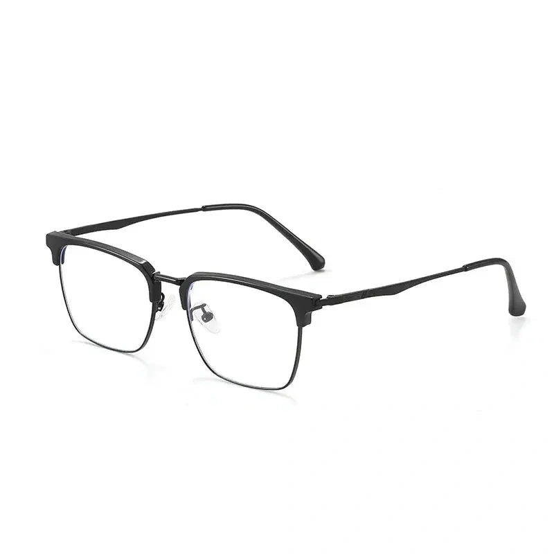 Vicky Men's Full Rim Square Alloy and TR90 Reading Glasses KE001 — view 2 | Vicky at FuzWeb