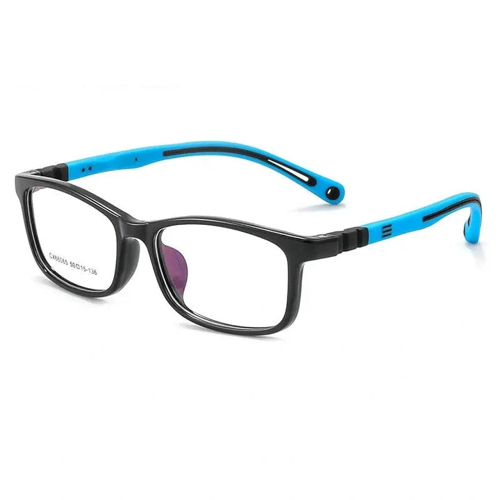Vicky Youth Unisex Full Rim Square TR90 and Silicone Eyeglasses V66065 — view 5 | Vicky at FuzWeb