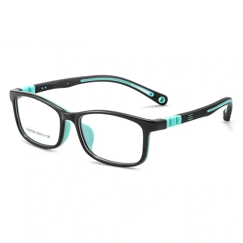 Vicky Youth Unisex Full Rim Square TR90 and Silicone Eyeglasses V66065 — view 6 | Vicky at FuzWeb