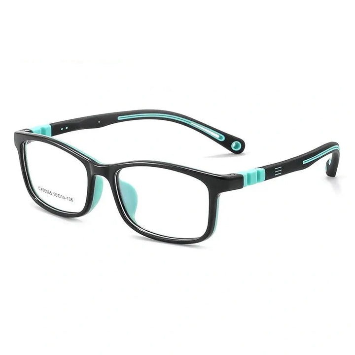 Vicky Youth Unisex Full Rim Square TR90 and Silicone Eyeglasses V66065 — view 6 | Vicky at FuzWeb