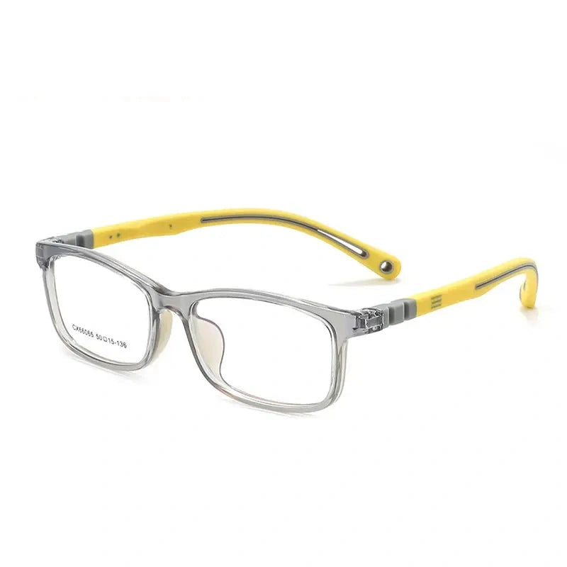 Vicky Youth Unisex Full Rim Square TR90 and Silicone Eyeglasses V66065 — view 7 | Vicky at FuzWeb