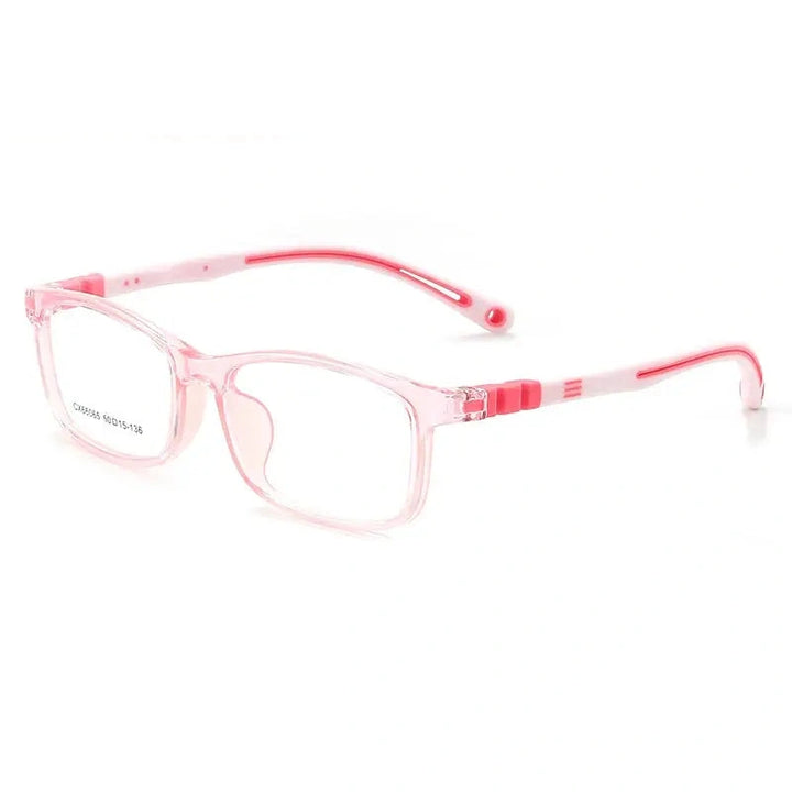 Vicky Youth Unisex Full Rim Square TR90 and Silicone Eyeglasses V66065 — view 4 | Vicky at FuzWeb