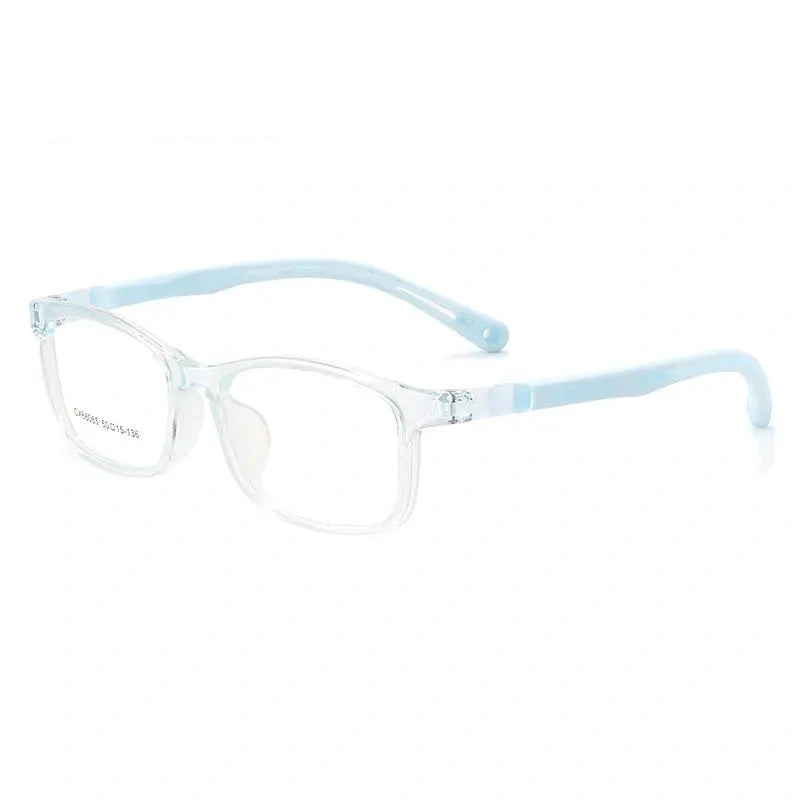 Vicky Youth Unisex Full Rim Square TR90 and Silicone Eyeglasses V66065 — view 2 | Vicky at FuzWeb
