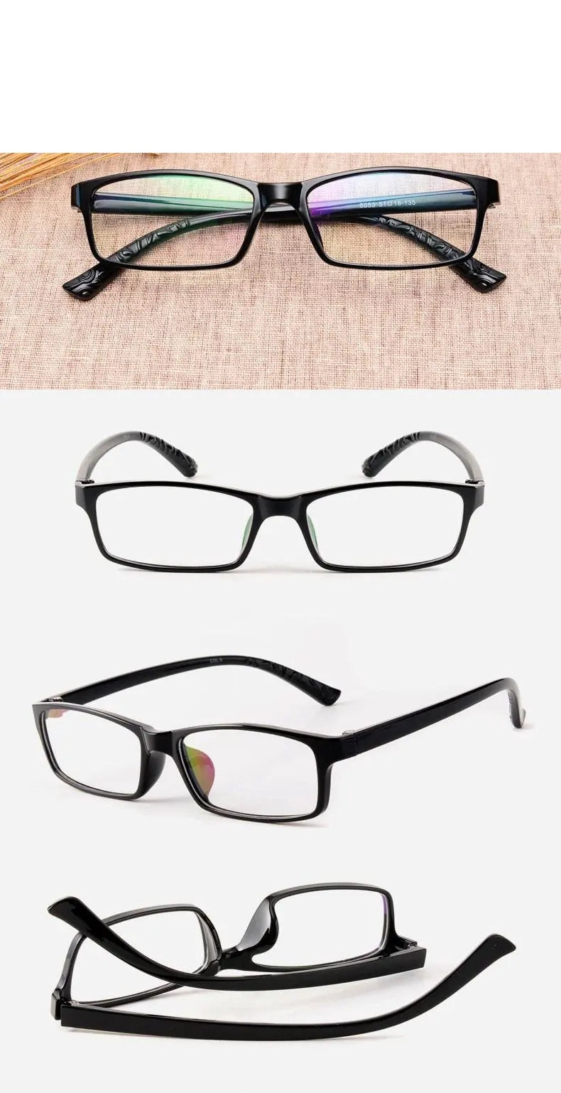 Yimaruili Unisex Full Rim TR 90 Resin Frame Customizable Lens Eyeglasses 6063