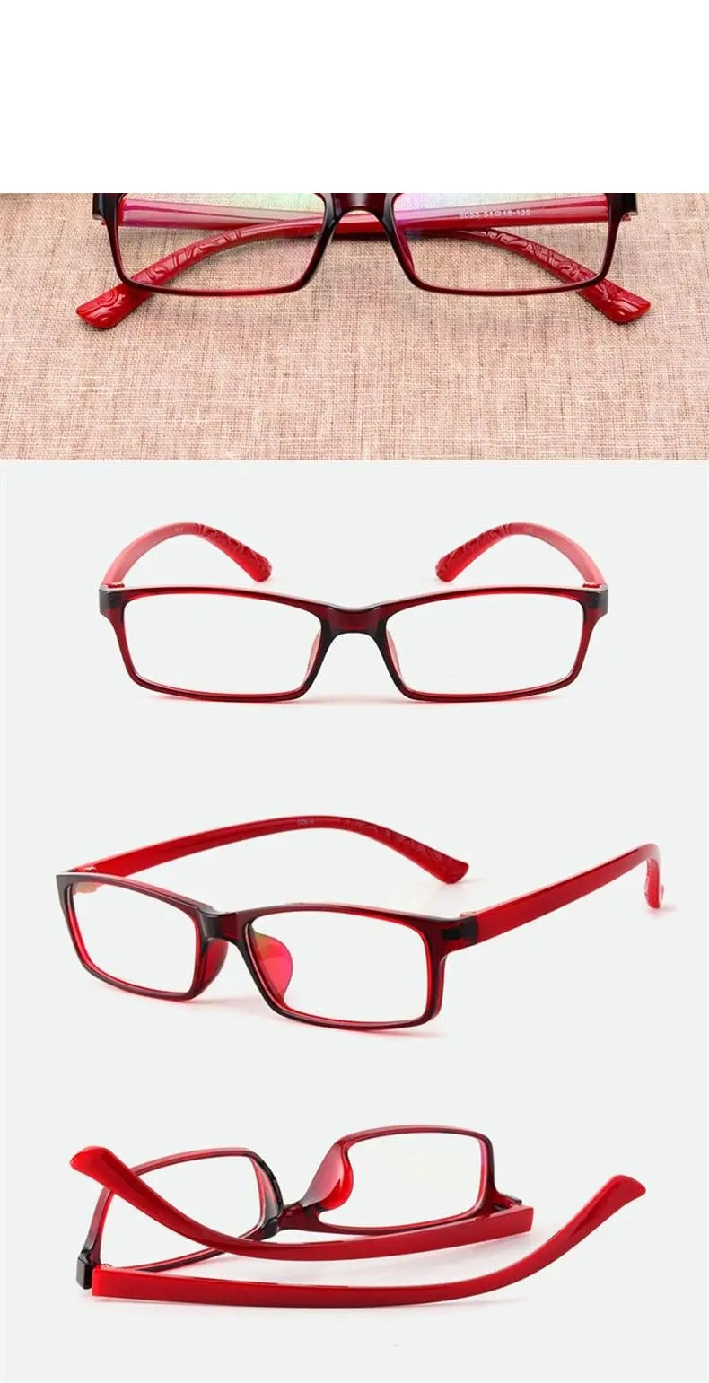 Yimaruili Unisex Full Rim TR 90 Resin Frame Customizable Lens Eyeglasses 6063