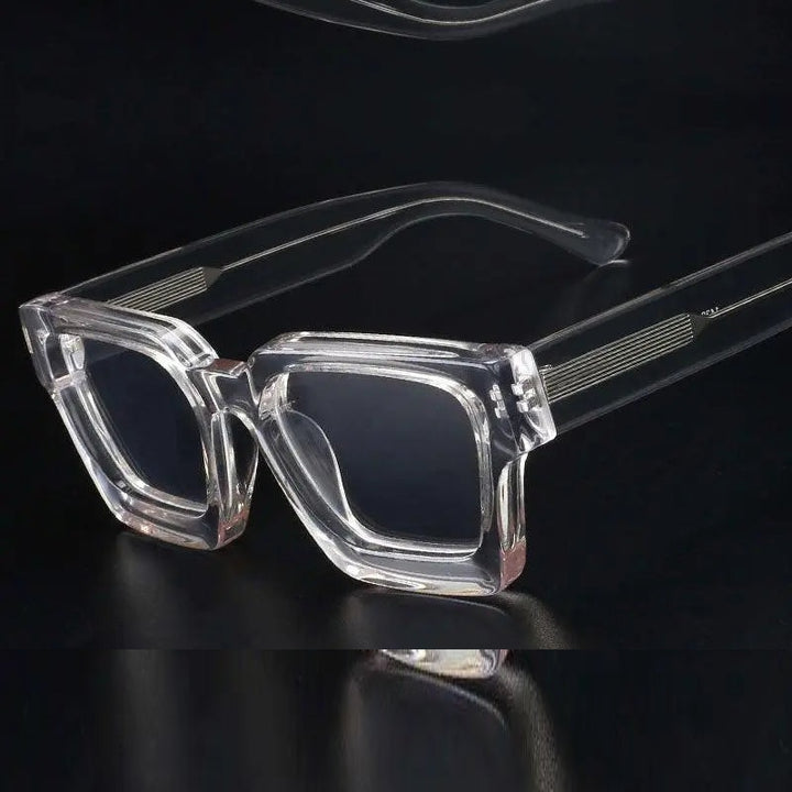 CCspace Unisex Full Rim Square Acetate Frame Eyeglasses 54290