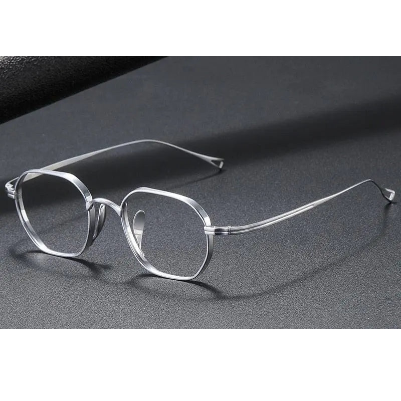 Oveliness Unisex Full Rim Oval Square Titanium Eyeglasses 9917