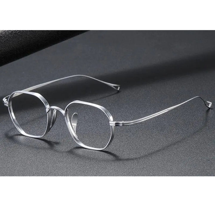 Oveliness Unisex Full Rim Oval Square Titanium Eyeglasses 9917