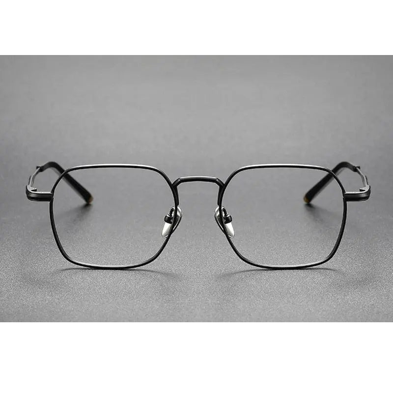 Oveliness Unisex Full Rim Irregular Square Titanium Eyeglasses Capeua