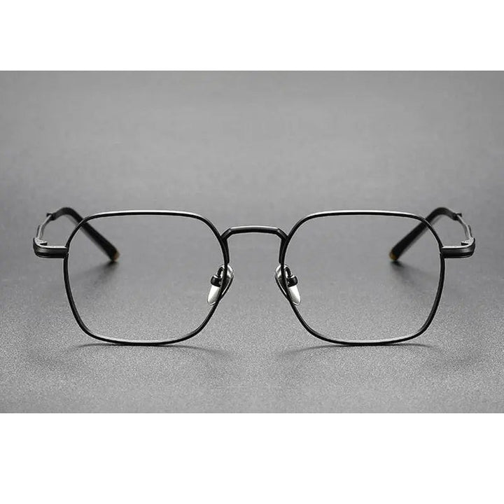 Oveliness Unisex Full Rim Irregular Square Titanium Eyeglasses Capeua