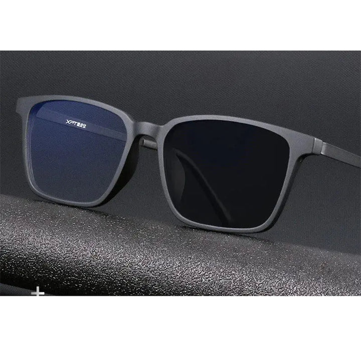 Kocolior Unisex Full Rim Square Tr 90 Titanium Hyperopic Reading Glasses 98221