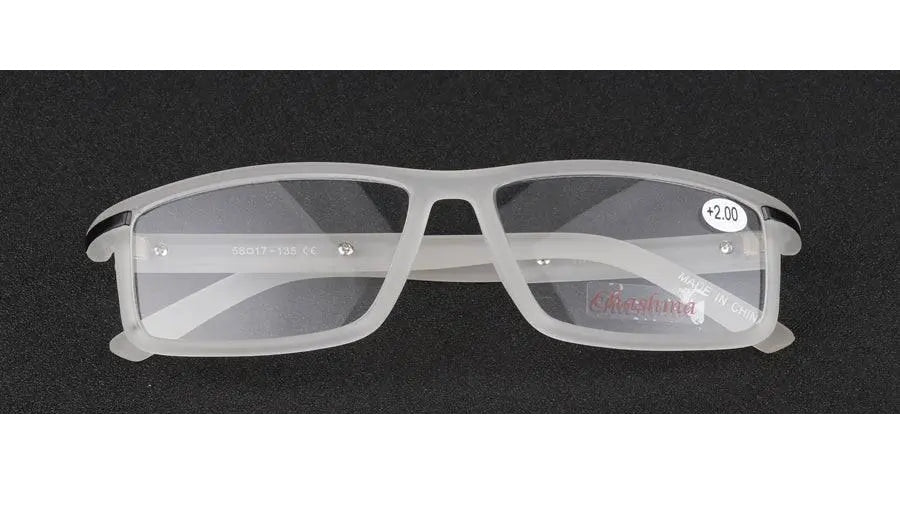 Chashma Unisex Full Rim Square Titanium Tr 90  Reading Glasses 1356