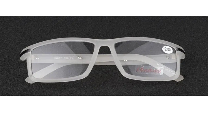 Chashma Unisex Full Rim Square Titanium Tr 90  Reading Glasses 1356