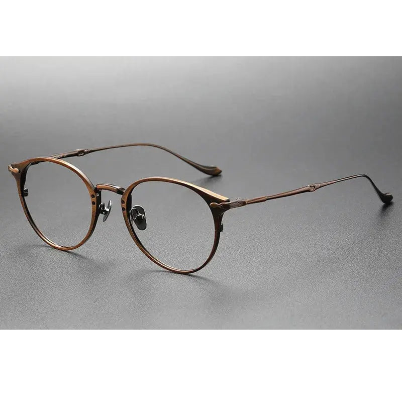 Aimee Unisex Full Rim Oval Round Titanium Eyeglasses 3112