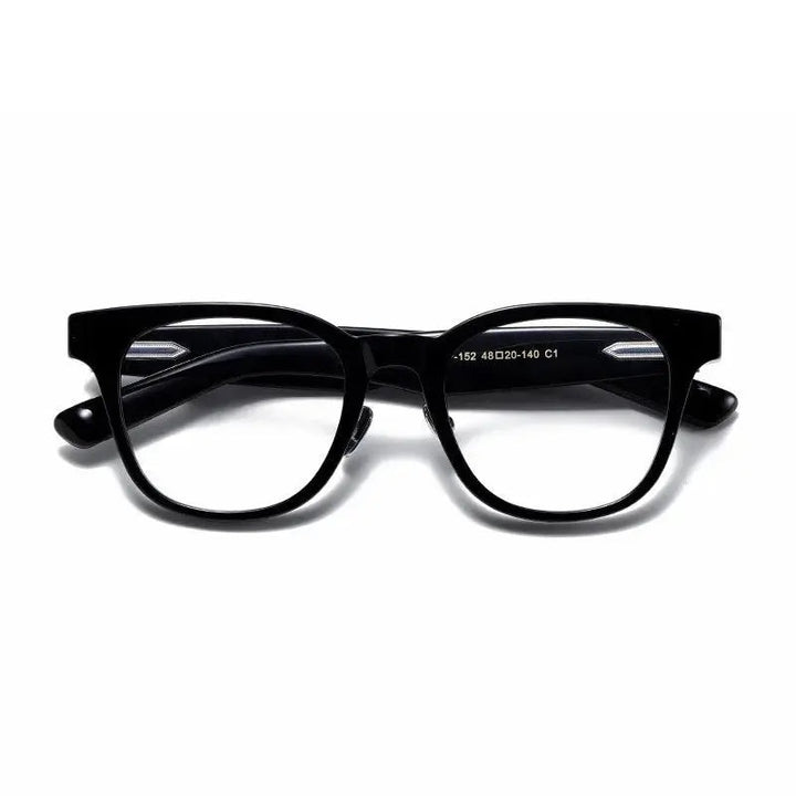 Aimee Unisex Full Rim Square Titanium Acetate Eyeglasses 14152