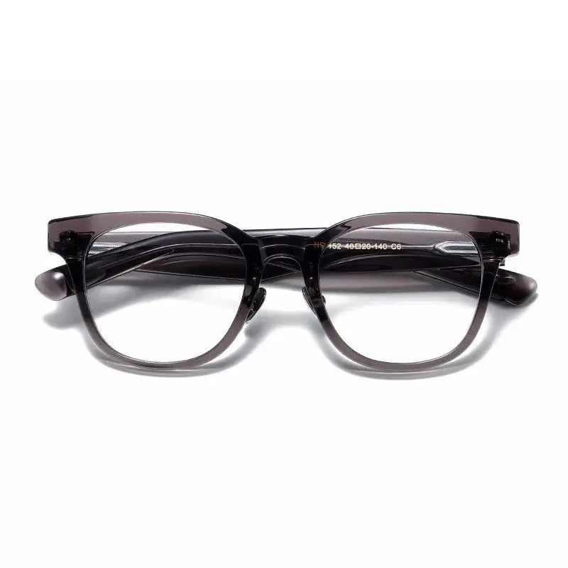 Aimee Unisex Full Rim Square Titanium Acetate Eyeglasses 14152