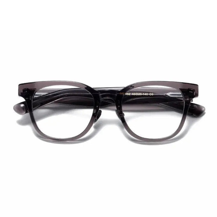 Aimee Unisex Full Rim Square Titanium Acetate Eyeglasses 14152