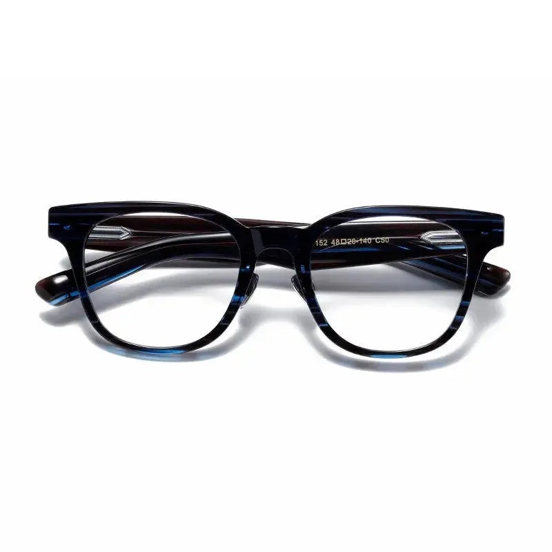 Aimee Unisex Full Rim Square Titanium Acetate Eyeglasses 14152